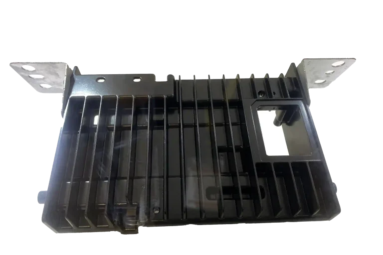 Aluminum die cast fan guard shroud with ribbed structure