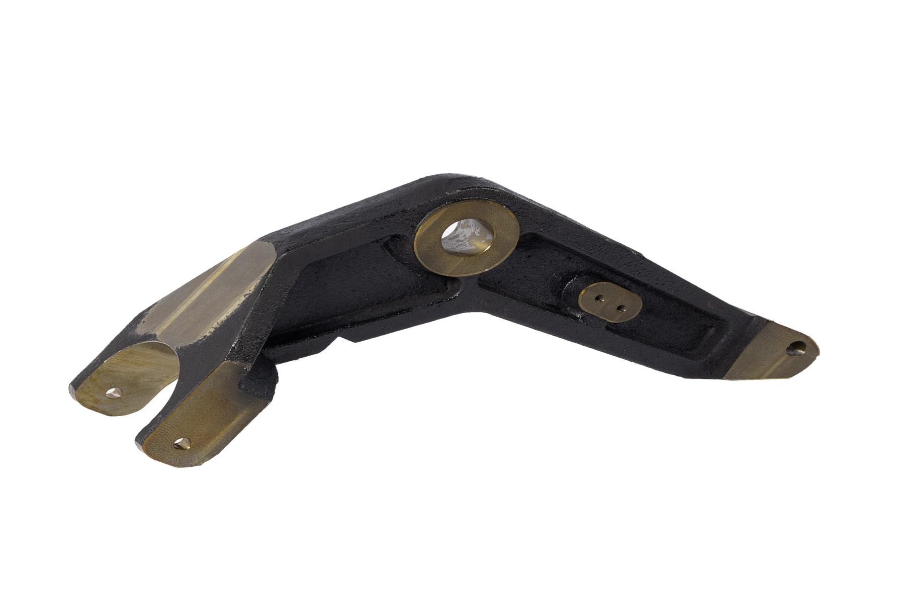 Soporte de yugo de fundición de acero con superficies mecanizadas para aplicaciones de construcción y servicio pesado