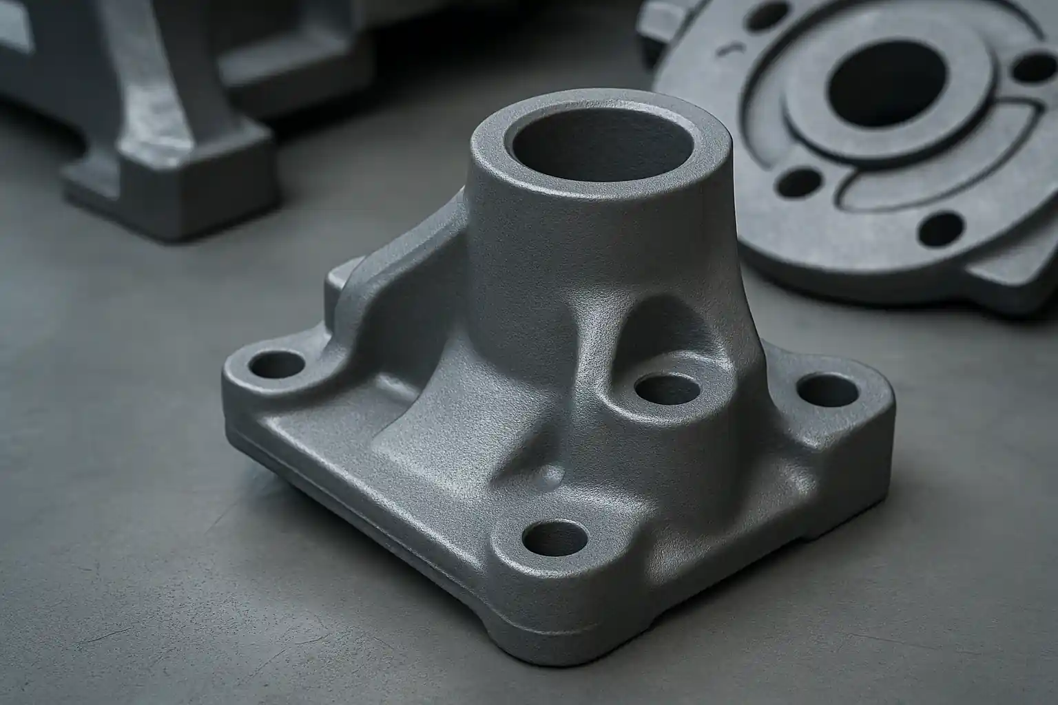 Sand casted metal parts used for large-scale industrial applications