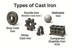 Types of cast iron with illustrations