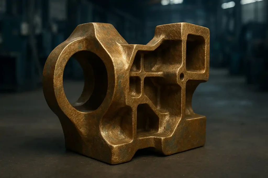 Peça de fundição em bronze