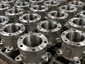 Machined stainless steel flange castings