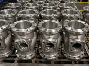 Machined stainless steel valve castings