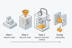 Vacuum Casting Process Diagram