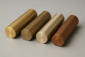 Aluminum bronze alloy types comparison in uniform bar form
