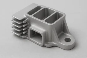 Suporte do dissipador de calor em alumínio fundido com aletas e caraterísticas de montagem