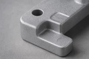 Cast aluminum surface texture close-up for 100–900 alloy grades