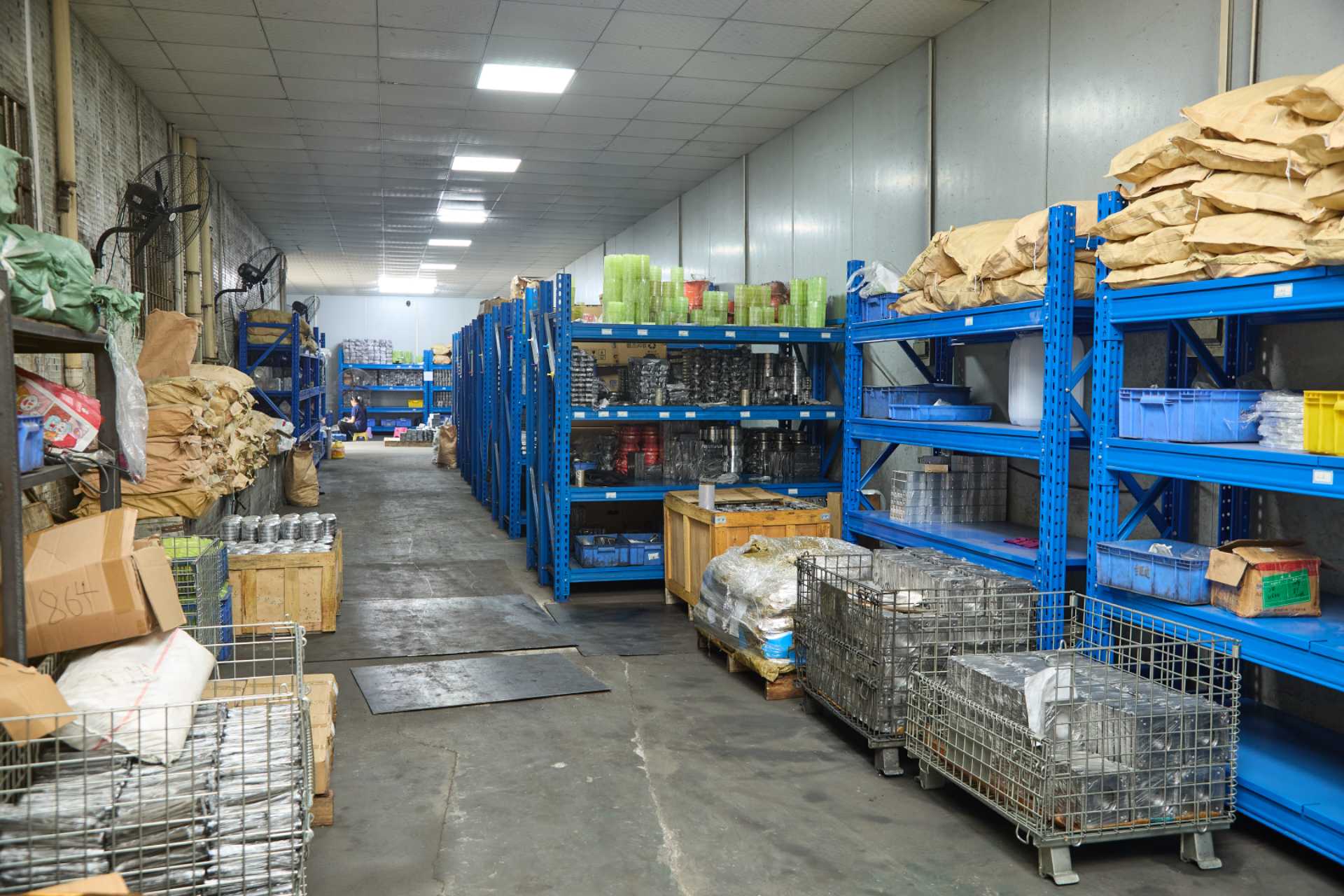 Finished castings prepared for storage and shipment after final inspection