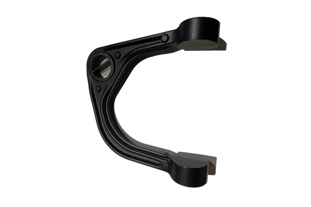 Precision cast motor end cover housing with circular cavity and mounting structure