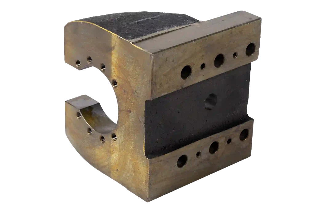 Baumaschinen-Stützblock mit bearbeiteter Seitenöffnung und verstärktem Körper