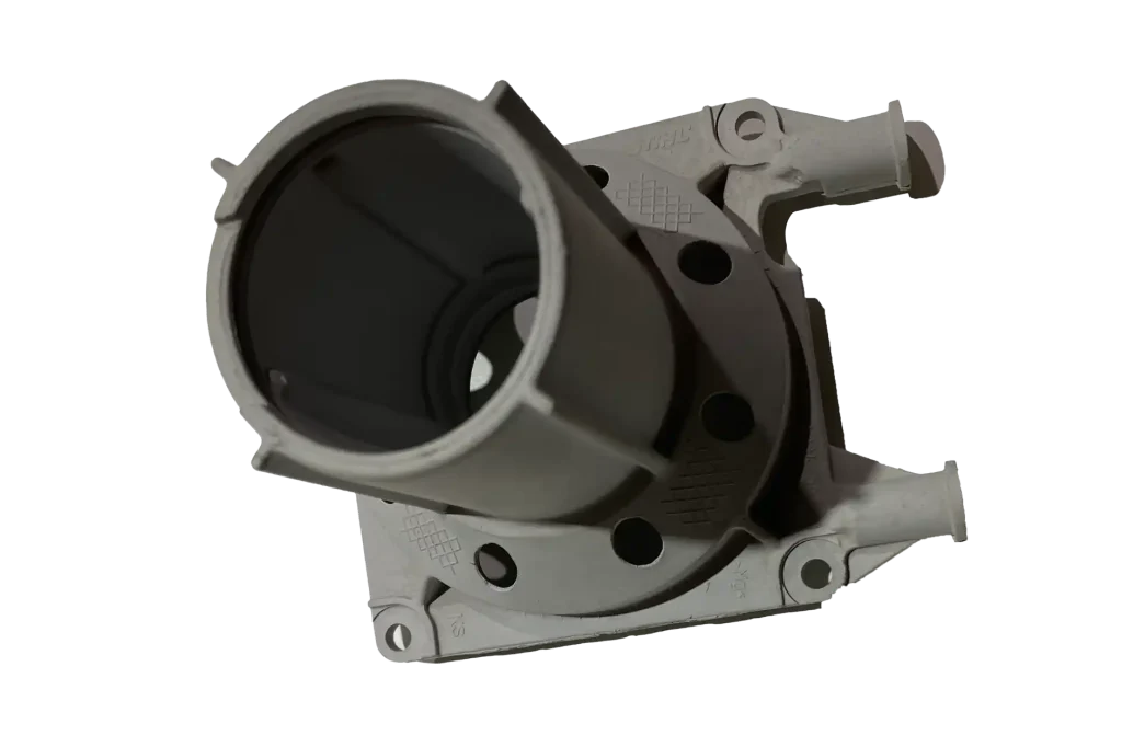 Corpo da válvula de baixa pressão fundido sob pressão com passagem cilíndrica e face de montagem maquinada