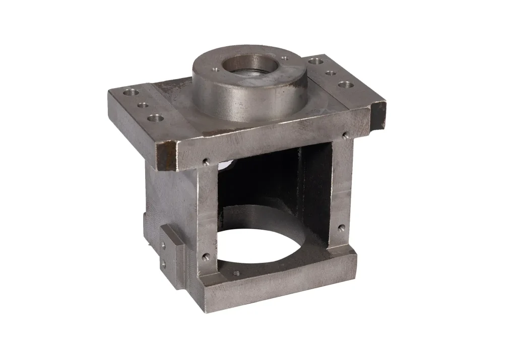 Open frame bearing housing casting with top bore and open support frame