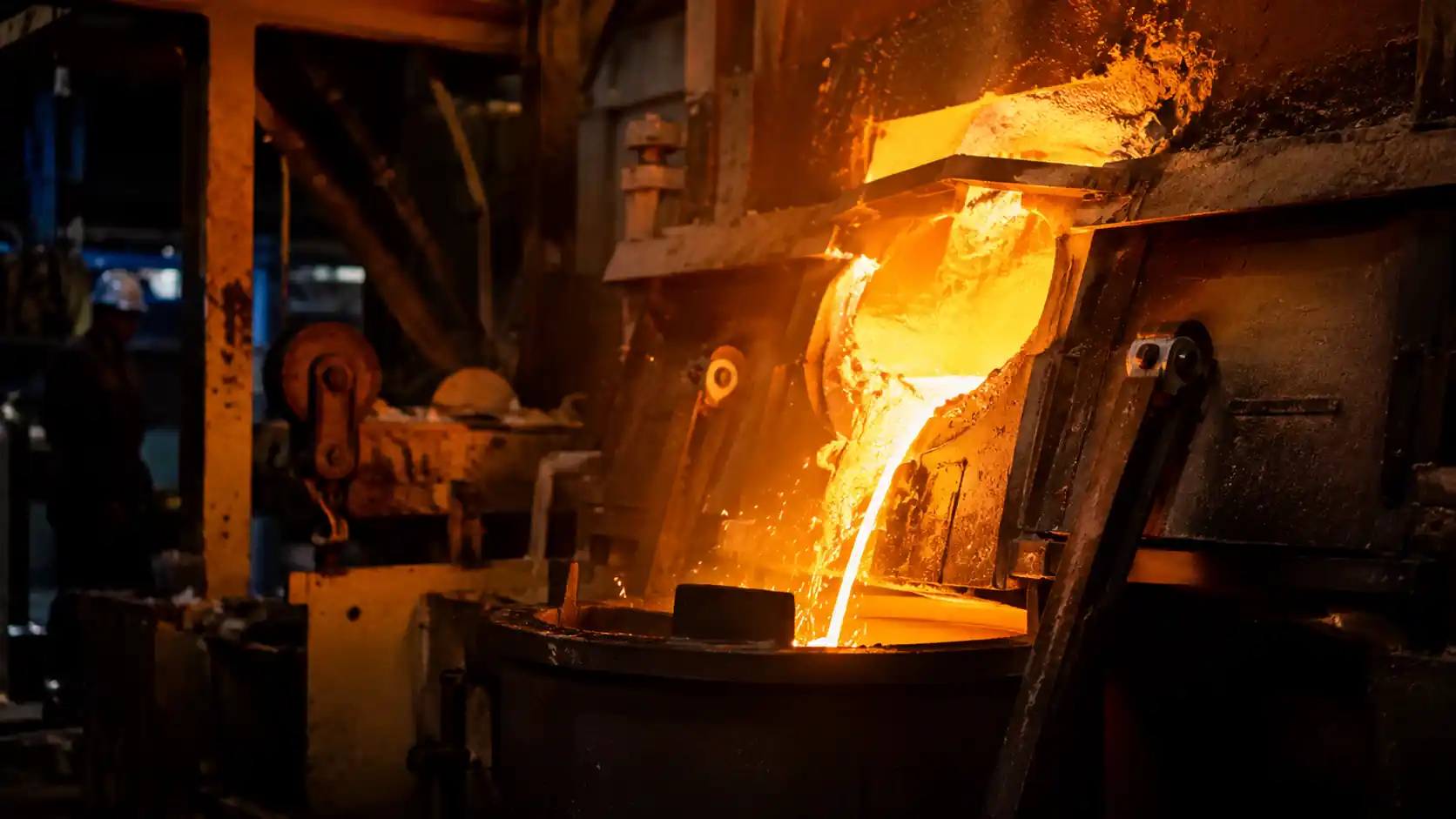 Austempered ductile iron heat treatment process in an industrial furnace