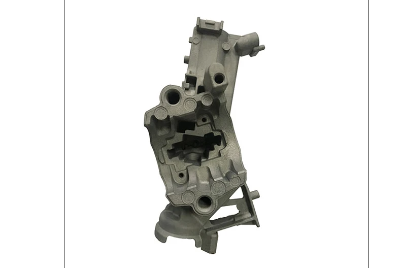 Elongated aluminum die cast housing with cavities and mounting features