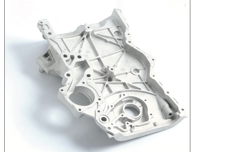 Aluminum die cast cover with reinforcing ribs and circular openings
